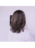【ROOM】30代40代50外ハネミディアムレイヤーまろやかスモーキー