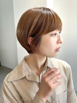 シータ(sheta)&nbsp;表参道sheta／中澤美緒 テラコッタ　小顔前下がりショートボブ