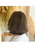 アッシュグレージュボブ
