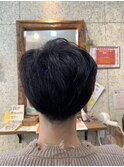 パーマでらくらくマッシュスタイル