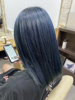 ヘアデザイン レオ(hair design leo)&nbsp;ブリーチonブルー