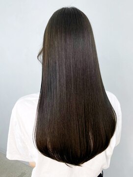 アイティーバイアルバム 北千住店(IT by ALBUM) オリーブグレージュ_斜めバンググレージュカラー_ba426201