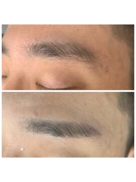 ハチマルハチ 下関(808) メンズストレート眉