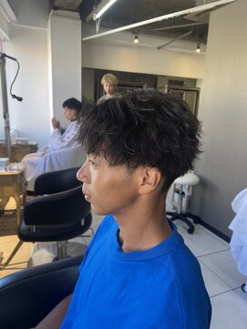 アイズ 海老名(AIZU) 無造作センターパート　センターパート　ニュアンスパーマ