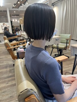 ヘアーザラブズラフズ オーガニカ 北九州(HAIR THE LOVES LAUGHS ORGANICA) コンパクトボブ＊
