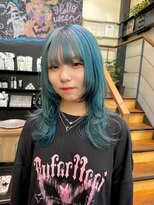 チックタック モーガン モデル(TICK-TOCK MORGAN Model)&nbsp;ブルーとレイヤーカット