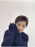 【切りっぱなしボブ】【ボブ】【前髪あり】【ショートアレンジ】