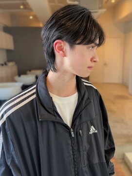 セプト 天神大名(SEPT.) メンズショート　ツーブロック　黒髪　短髪　ウルフカット