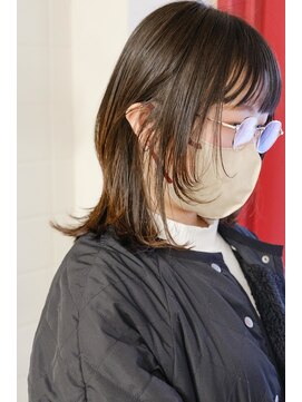 ルーシー ヘアデザインワークス(Lucy Hair Design Works) サロンワーク×ミディアムウルフ
