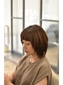 40代大人女性のレイヤーカット＋ハイライト