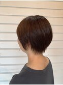 髪質改善艶髪丸みショートボブトレンドショートネープ