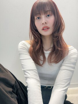 ソピ バイ インビテーション(sopi by invitation) 秋カラー ハイレイヤー レイヤーカット オレンジブラウン