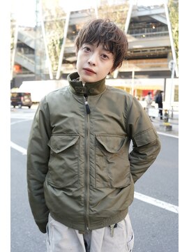 ヴェイン 渋谷(vain) ショートパーマ　ニュアンスパーマ　ベージュ