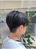毛流れマッシュヘア