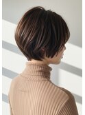 30代/40代/50代/ショートボブ/丸みショート/ひし形ショート/