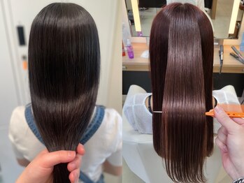 スタイル 茅ケ崎(STYLE)の写真/癖が気になる。でも自然に仕上げたい。髪質改善ストレートで叶えます*エイジング毛、ブリーチ毛にも対応◎