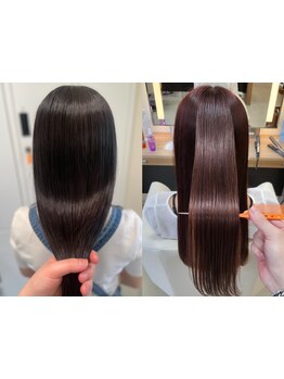 ブリーチ毛にも対応◎髪質改善ストレートで自然なストレートを実現*[茅ヶ崎/レイヤーカット/men's/学割U24]