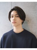 センターパート　メンズヘア　八王子