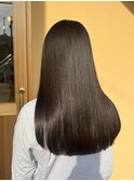 【美髪】縮毛正で自然な艶髪ストレートに。