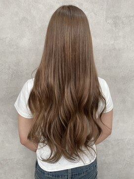 ルノン(LUNON) ハイライトカラーくびれヘアアプリコットオレンジ