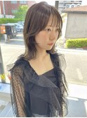 ブリーチなしオリーブグレージュ暗めカラー夏カラー秋カラー