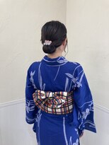 アップル(APPLE)&nbsp;浴衣着付け、シニヨンヘアセット