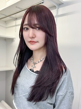 アルバム 渋谷パルコ(ALBUM) おくれ毛韓国ヘア顔周りレイヤーロング_F0677