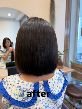 エメールヘア(aimere hair) 小学生のお客様がヘアドネーションに来てくれました