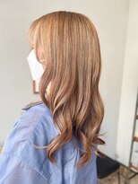 ヘアーループレル(Hair ruup Rell design works)&nbsp;那覇で人気♪透明感ピンクベージュロング