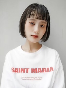 ギークス(GEEKS) 【GEEKS渋谷】オン眉ボブ/アンブレラカラー/初ブリーチ/秋冬ヘア