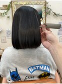 忙しい朝でも楽♪ナチュラルストレートボブ