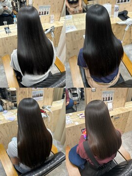 ヌープヘアーアイス(NUUP.hair ici) 【大人上品】ロングの美髪縮毛矯正まとめスタイル集◎