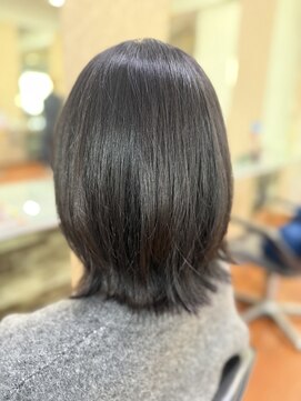 アークスヘアー 20代30代40代髪質改善カラーアッシュベージュ艶感ストレート