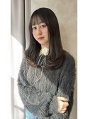 【小顔×艶】顔周りレイヤー×うる艶ワンカールミディ/川西宝塚