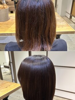 グラッド(GLAD.)の写真/【口コミ多数！】透明感カラーで落ち着いた髪色にイメチェン♪艶髪トリートメントも◎
