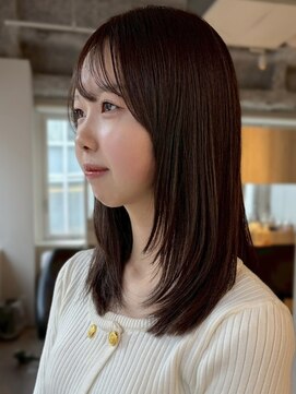マッシュ チャヤマチ(MASHU chayamachi) 柔らか透明感/ブリーチなし/オリーブブラウン/大阪梅田