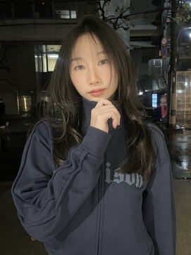フィルムス 大阪本町(FILMS) ハッシュレイヤー/ミルクグレージュ/韓国巻き/顔周りカット