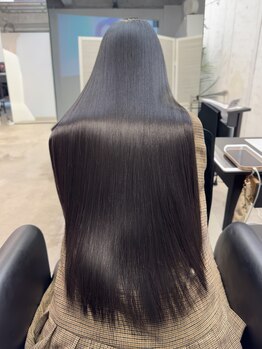 バンクスヘアー(BANK'S HAIR)の写真/＜大人女性からの支持◎＞縮毛矯正+トリートメント￥16500 [カラー/髪質改善/縮毛矯正/韓国/ボブ]