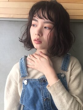 ケシキ 佐賀(keshiki) ショートバング抜け感レイヤーボブ