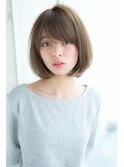 【Un ami】 大人かわいい 小顔ナチュラルボブ 松井幸裕