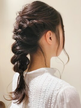 カフーヘアー スパ メイク(kafuu hair spa make) ゆるふわ編みおろし