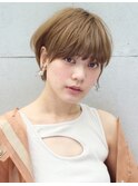 ふんわりショート&ヌードベージュ