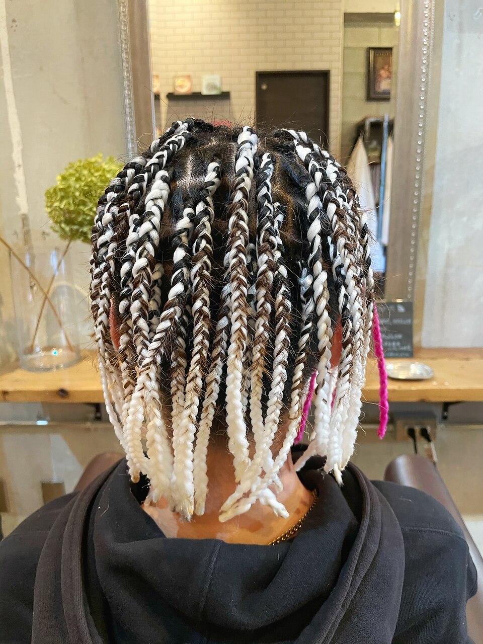 メンズブレイズヘア】ホワイト×ピンク：L095964425｜ラグシス ザ