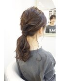 カジュアルデイリーポニーテール　ヘアセット