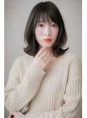 シースルーバング小顔外ハネくびれミディ301Y越谷30代40代50代