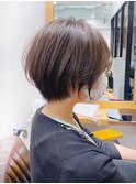 絶壁解消×イルミナカラー×ひし形丸みショート永田