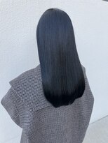 ラ ヴィ ベル(La vie Belle)&nbsp;☆髪質改善ブルーブラック☆＃縮毛矯正　＃ブリーチなし