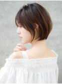 前髪あり大人ショートボブ20代30代40代【AIN.表参道】川原大地