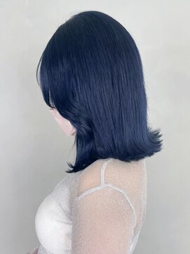 アイティーバイアルバム 松戸店(IT by ALBUM) ブルーボブ_グレージュカラーボブウルフココアベージュ_ba400051