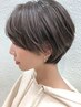 【N.カラー】白髪（全体）+カット+髪質改善TR+超音波アイロン¥9900